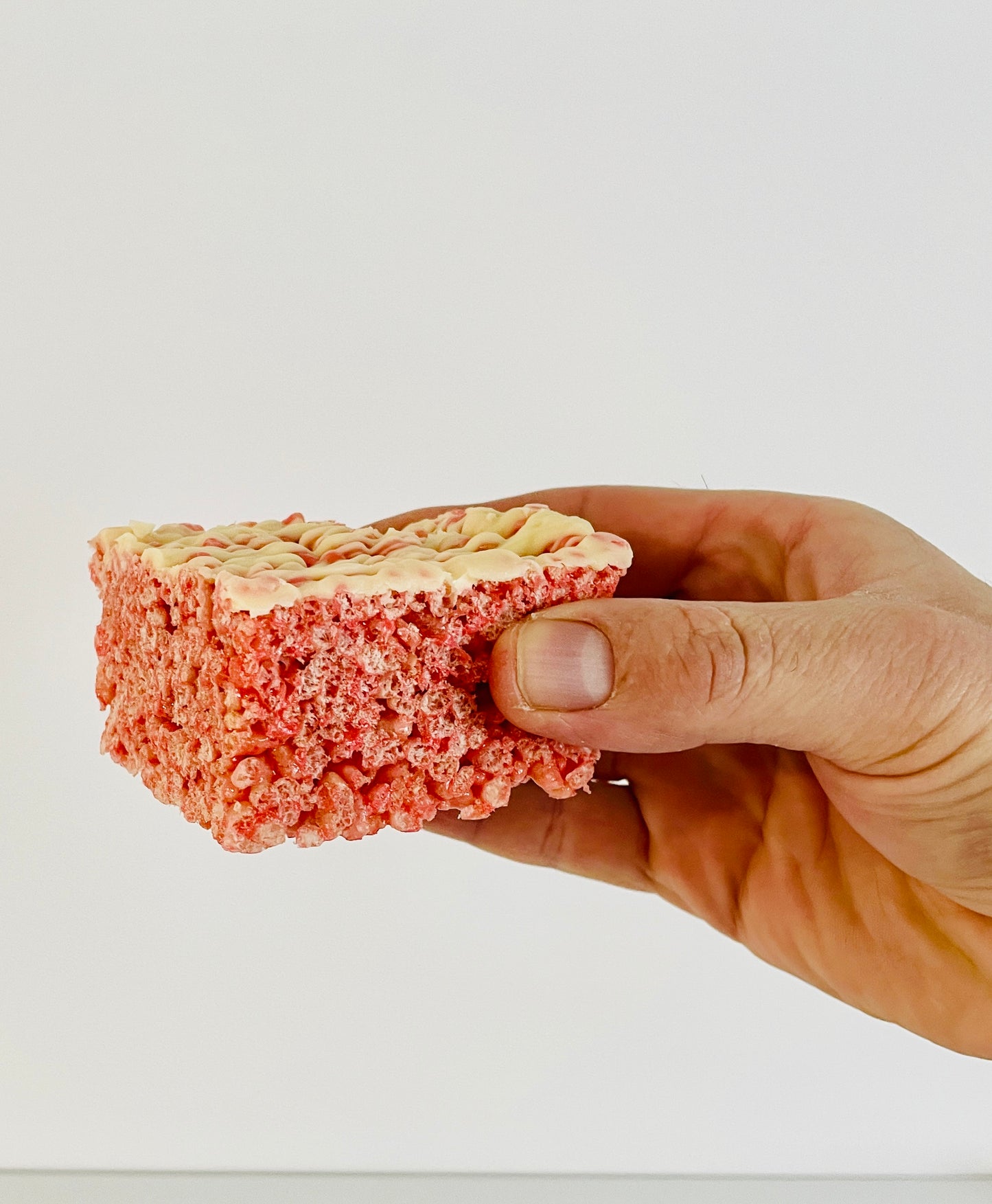 Strawberries & Cream Rice Crispy